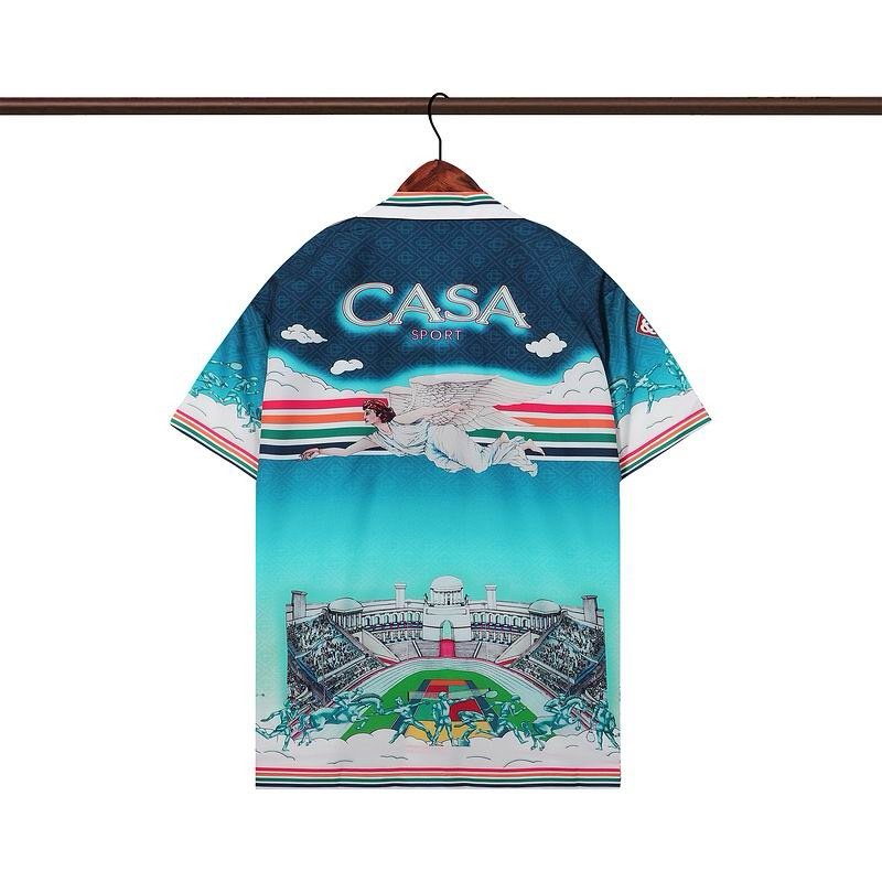 Casablanca Cuban Collar Summer Set Blue