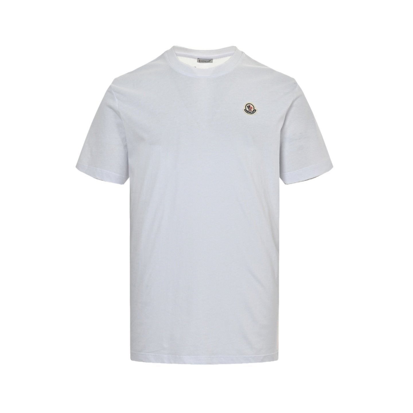 Moncler Logo Patch Cotton T-Shirt White