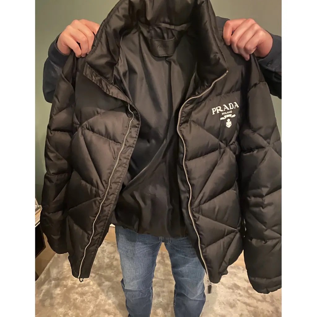 Prada Re-Nylon Down Jacket Black