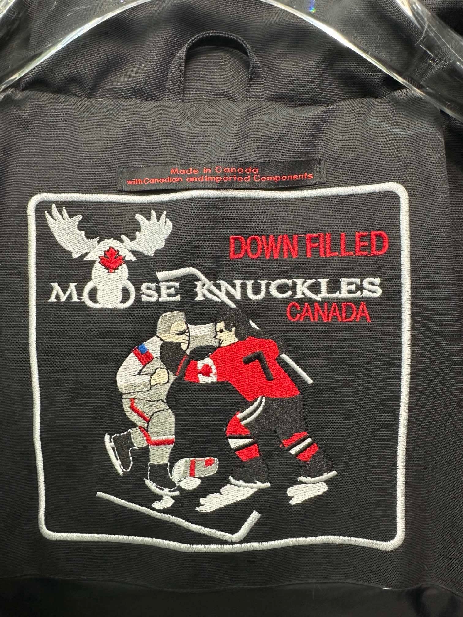 Moose Knuckles Quilted Jacket Black