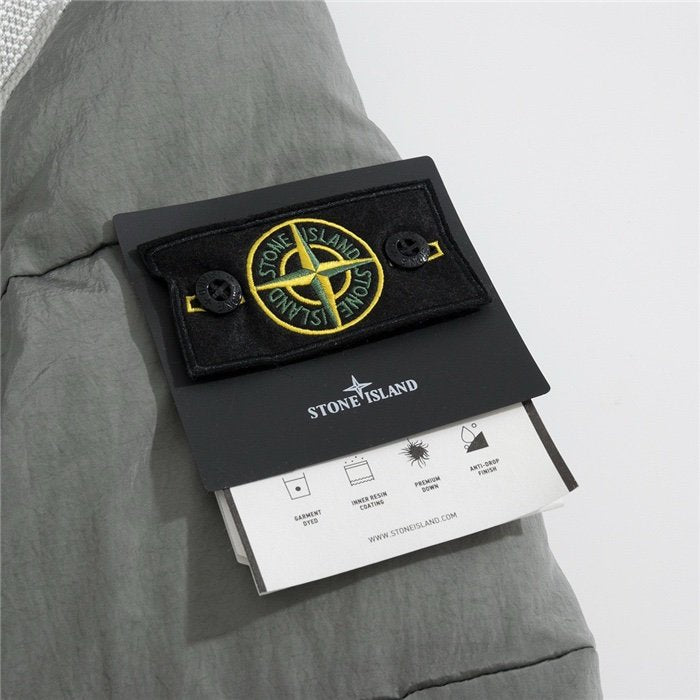 Stone Island Real Down Jacket Grey