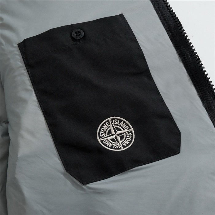 Stone Island Real Down Jacket Grey