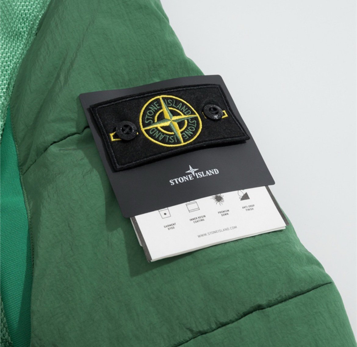 Stone Island Real Down Jacket Green