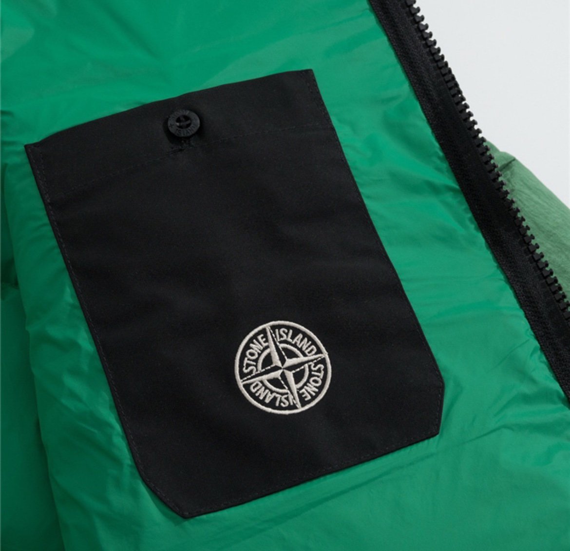 Stone Island Real Down Jacket Green