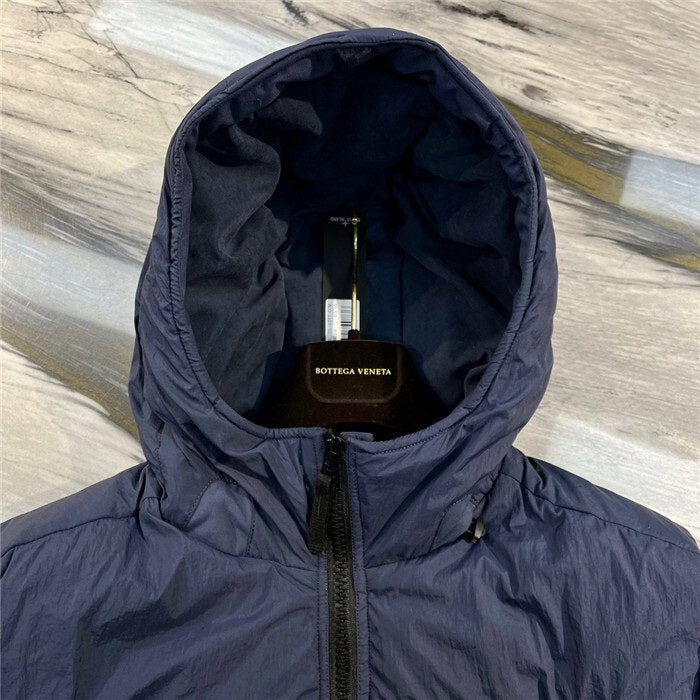 Stone Island Crinkle Reps Puffer Down Jacket Blue