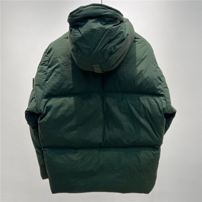 Stone Island Crinkle Reps Puffer Down Jacket Green