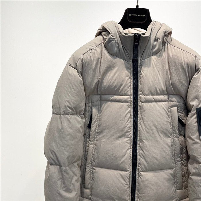 Stone Island Crinkle Reps Puffer Down Jacket Beige