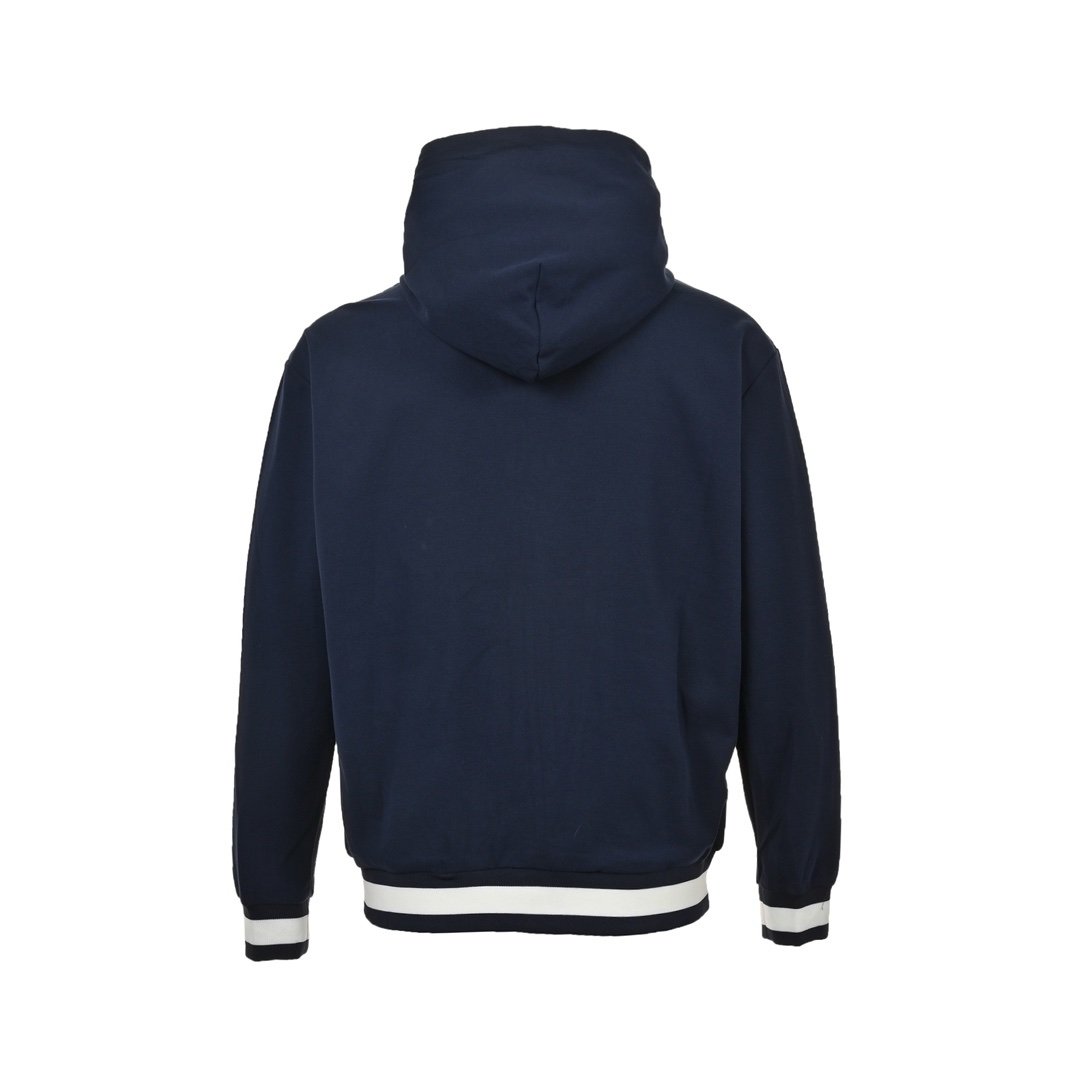 Gucci Technical Jersey Zipped Hoodie Navy