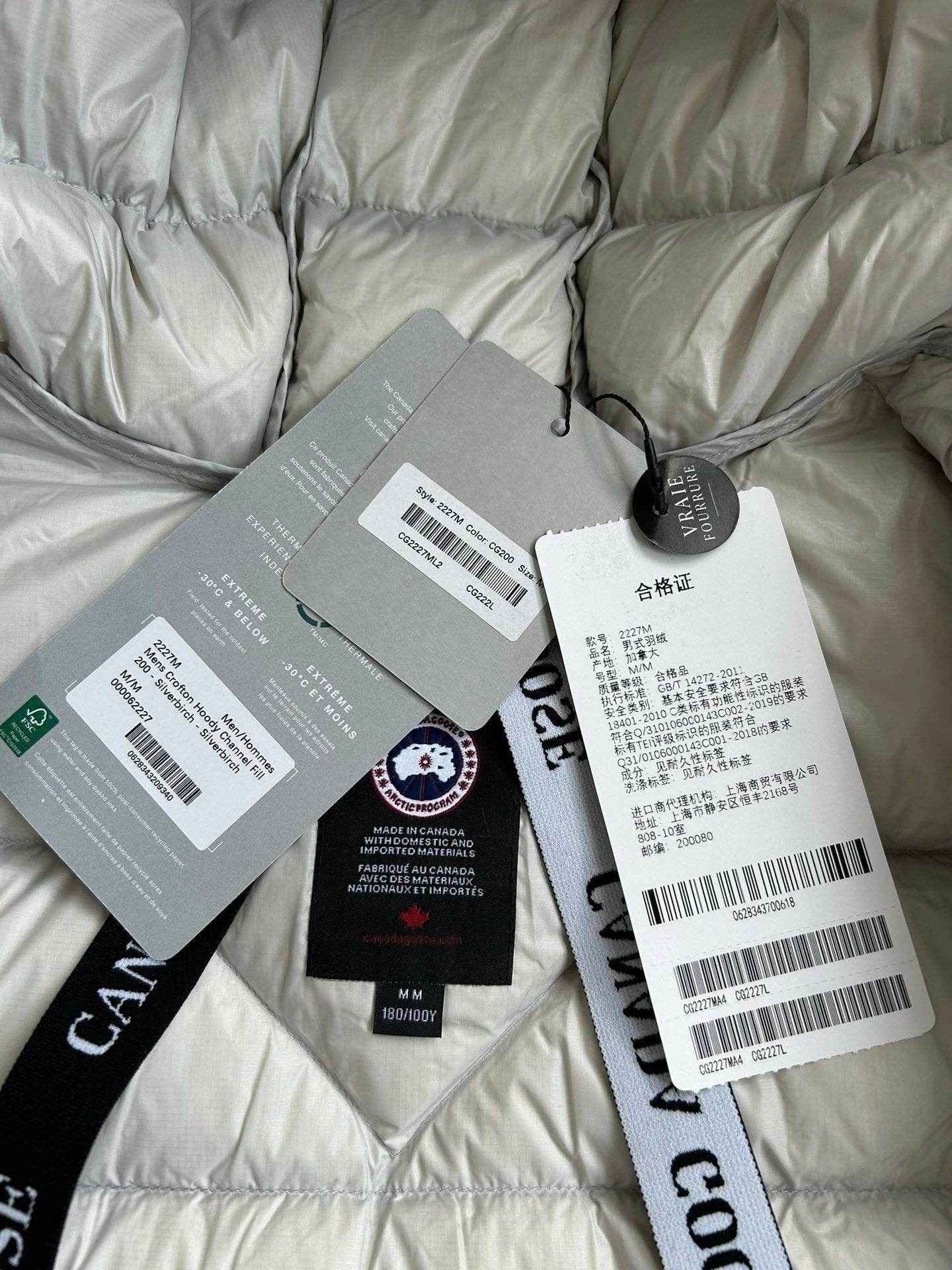 Canada Goose Crofton Down Jacket White