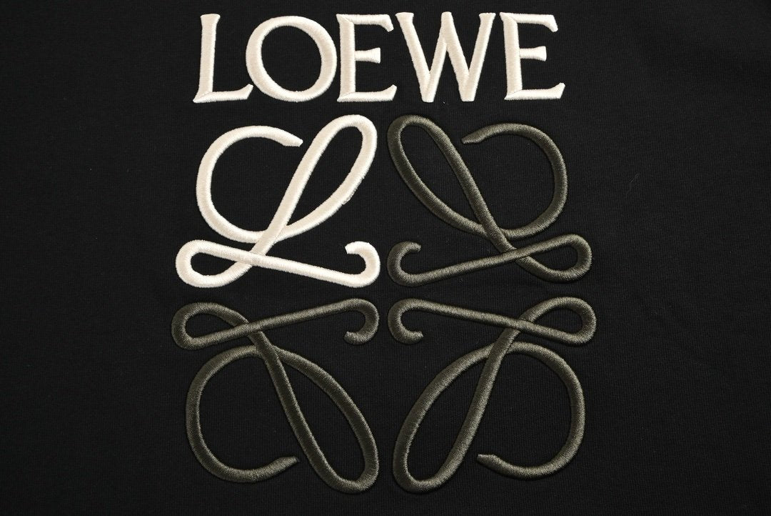 Loewe Anagram Embroidered Sweater Black