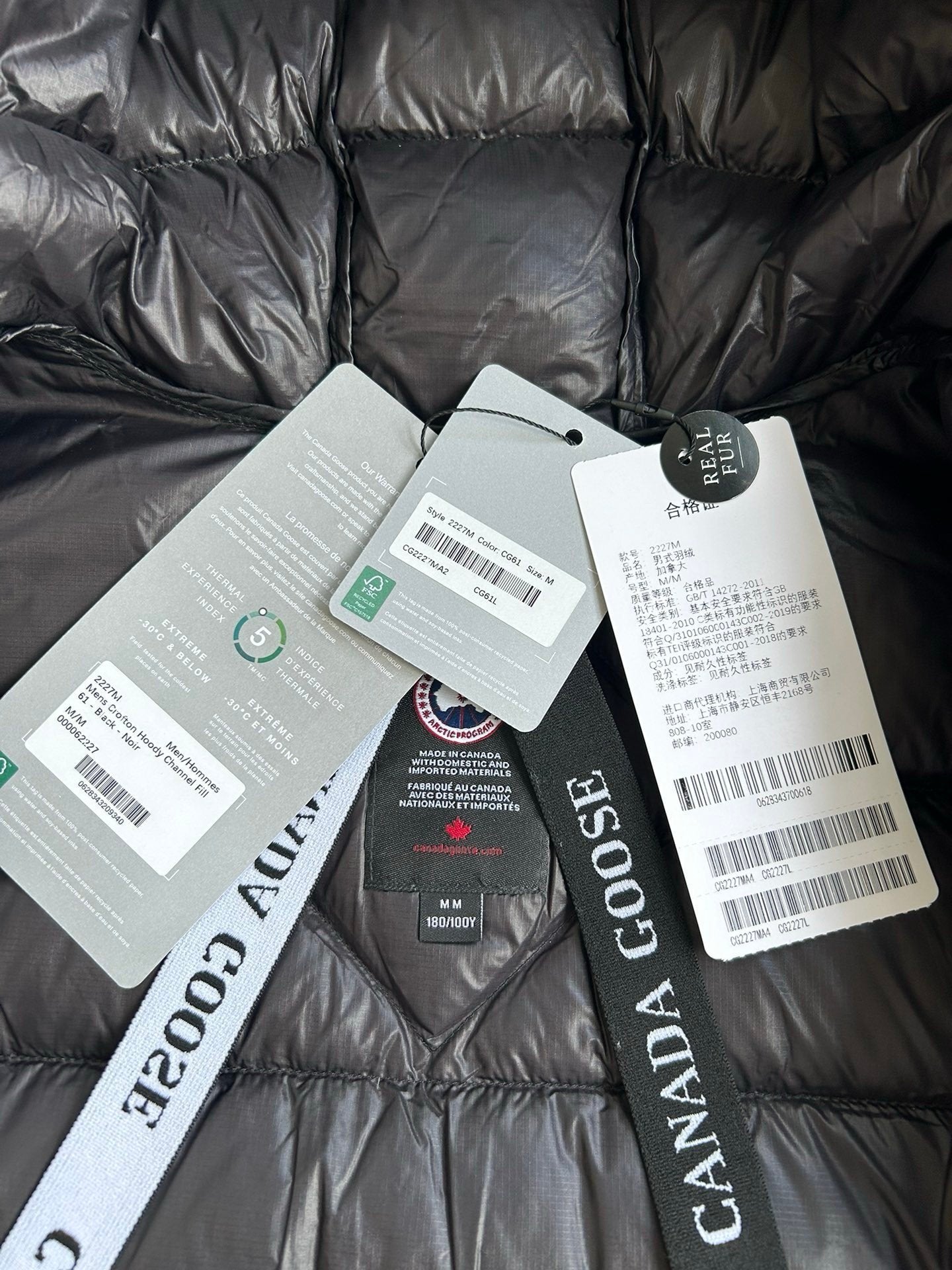 Canada Goose Crofton Down Jacket Black