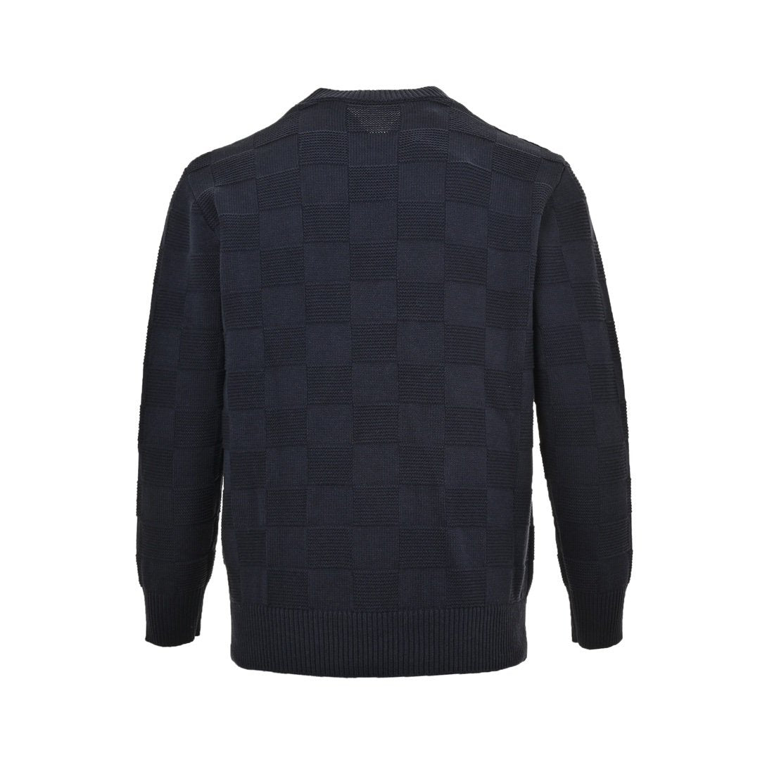 Louis Vuitton Damier Pullover With Pearl Signature Navy