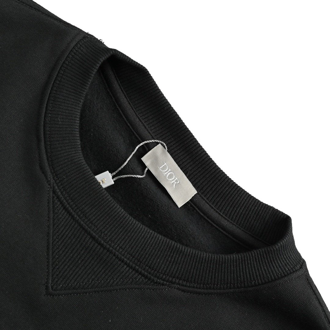 Dior Couture Logo Knit Sweater Black