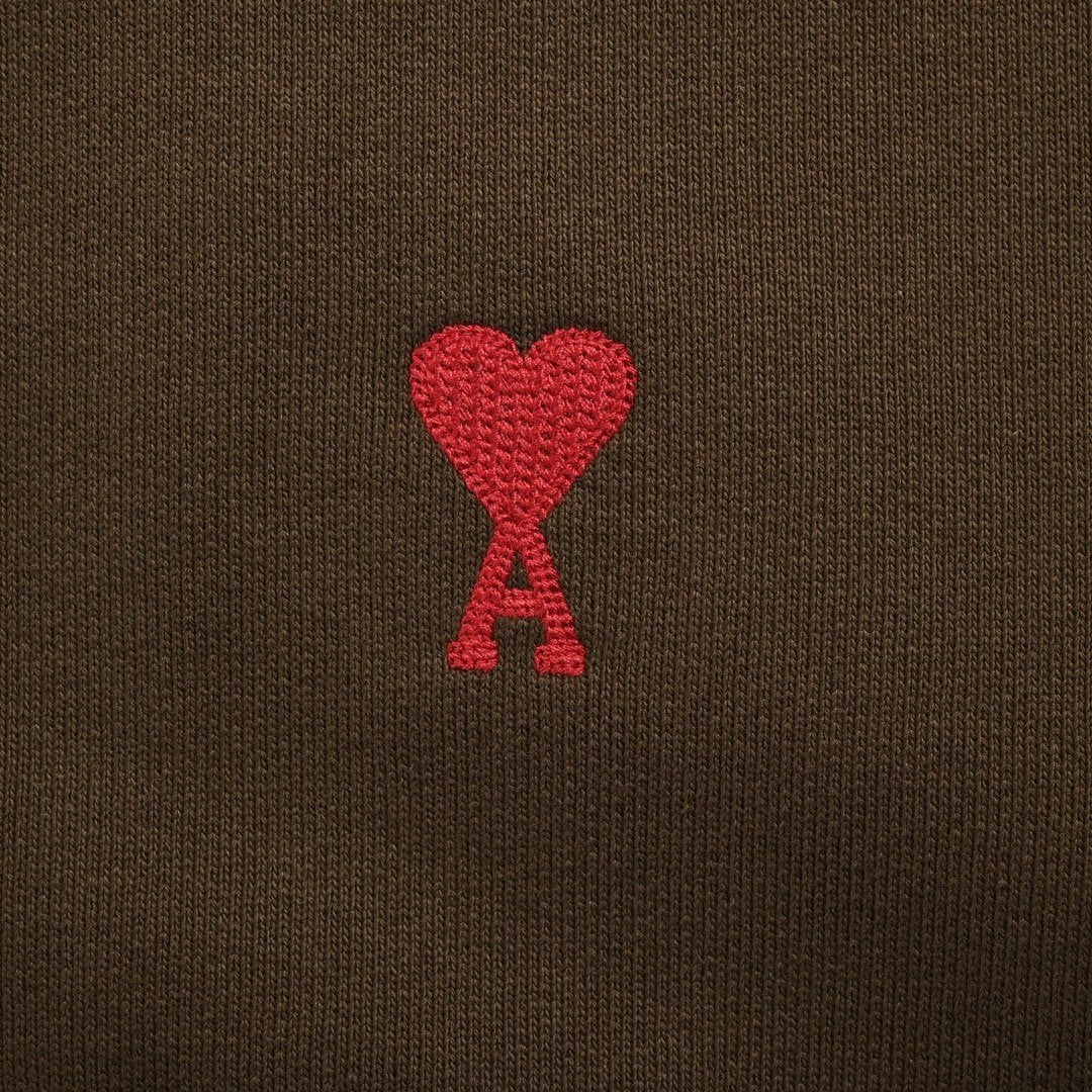 Ami Paris De Coeur Molleton Zip Hoodie