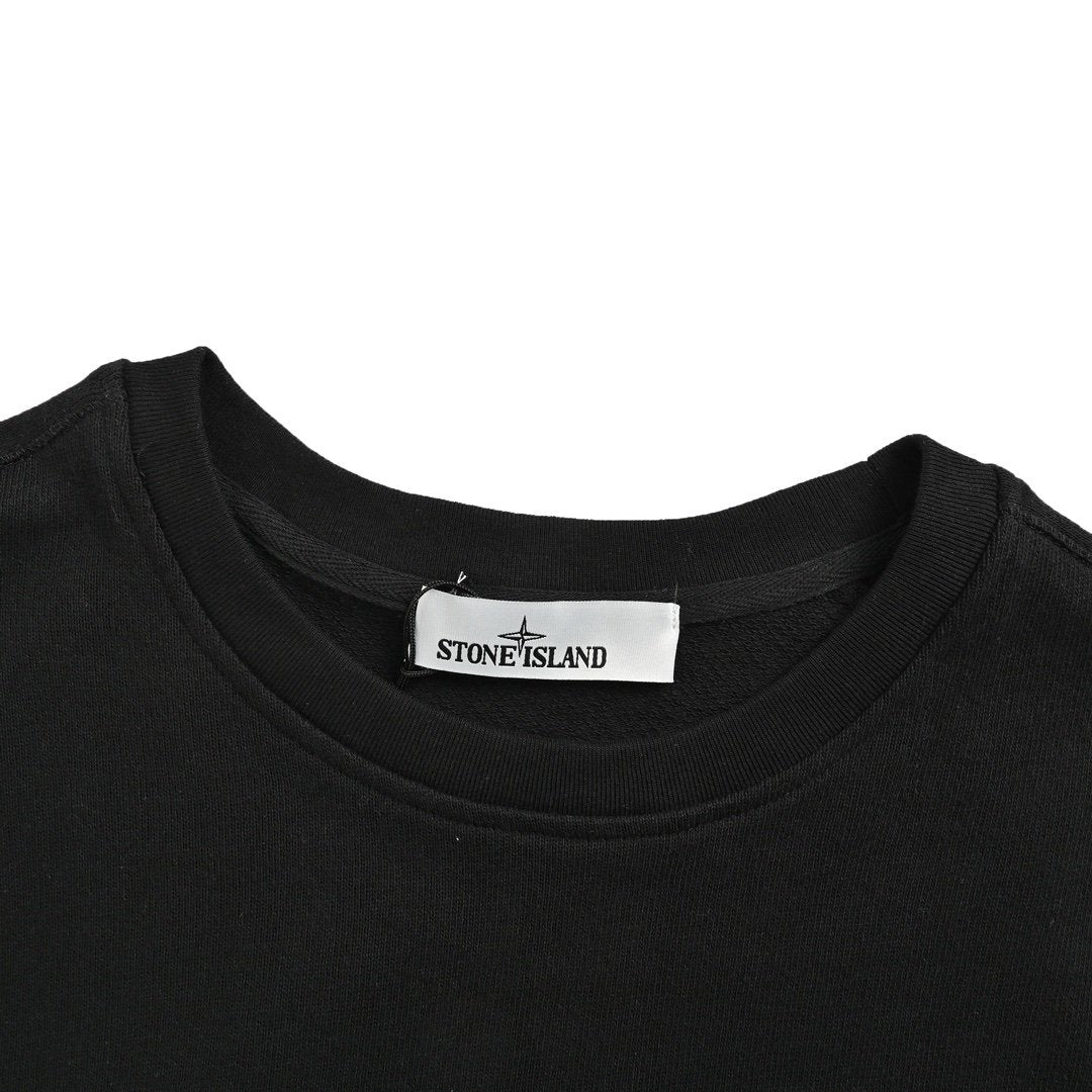 Stone Island Logo Sweater Black