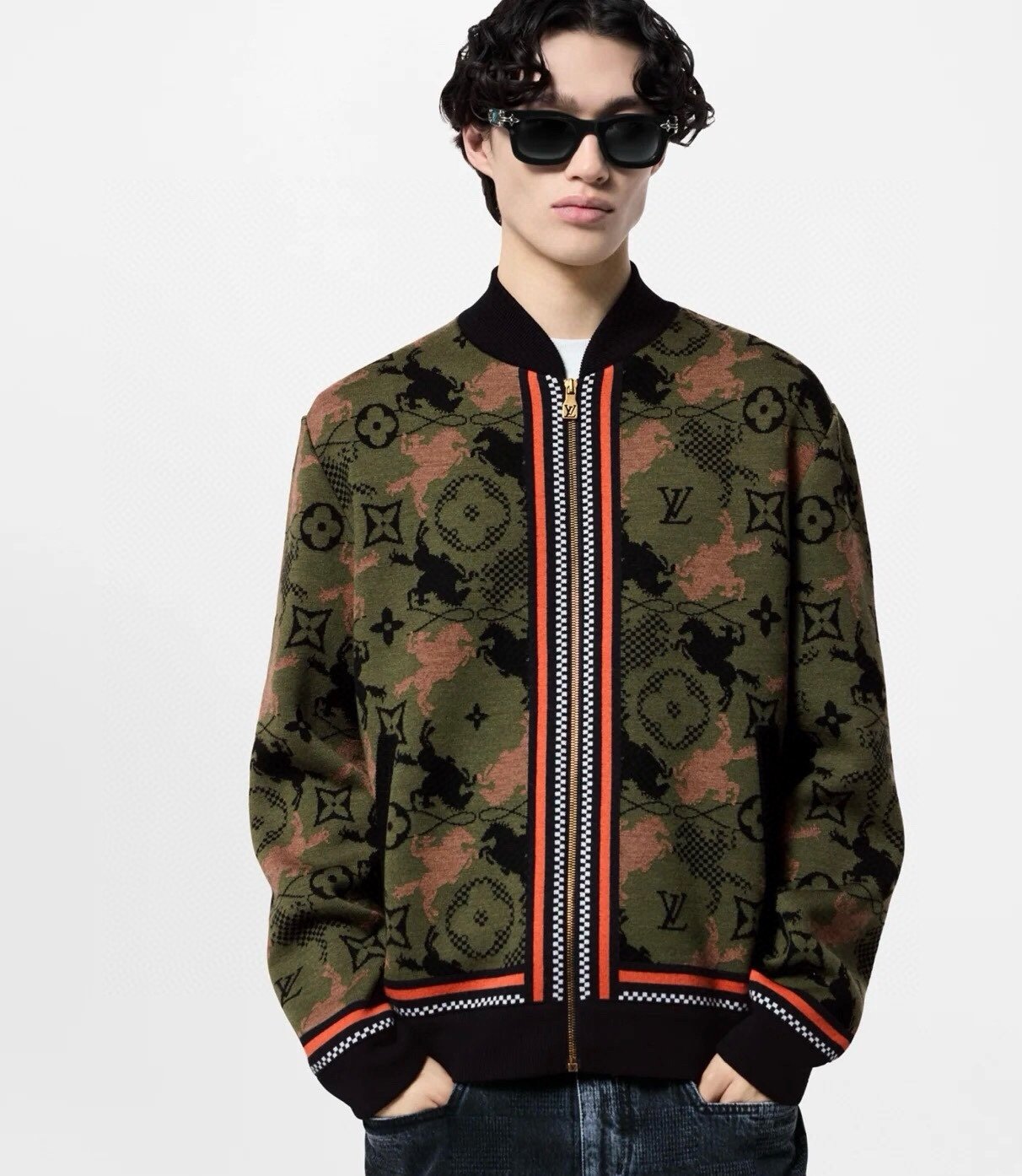 Louis Vuitton Jacquard Wool Bomber Blouson