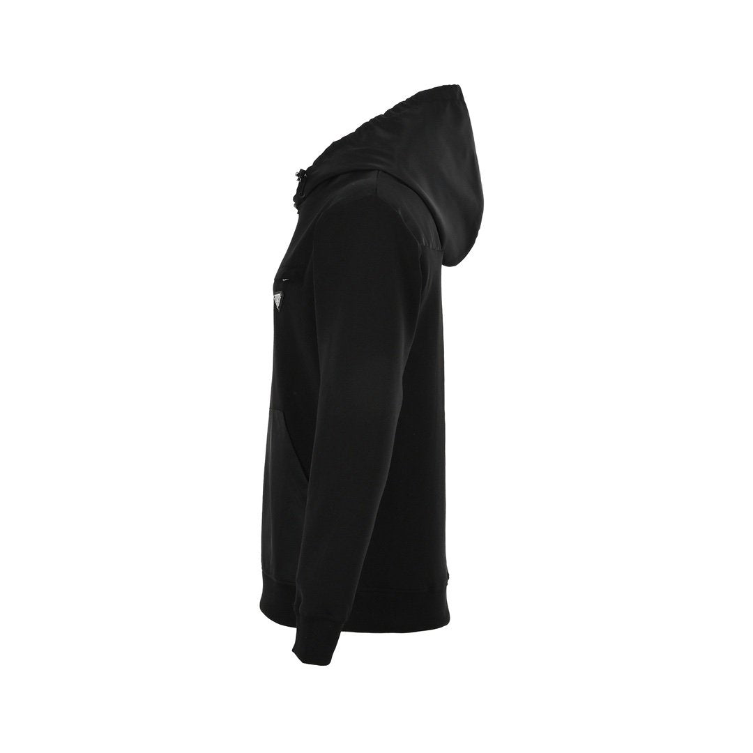 Prada Fleece Hoodie Black