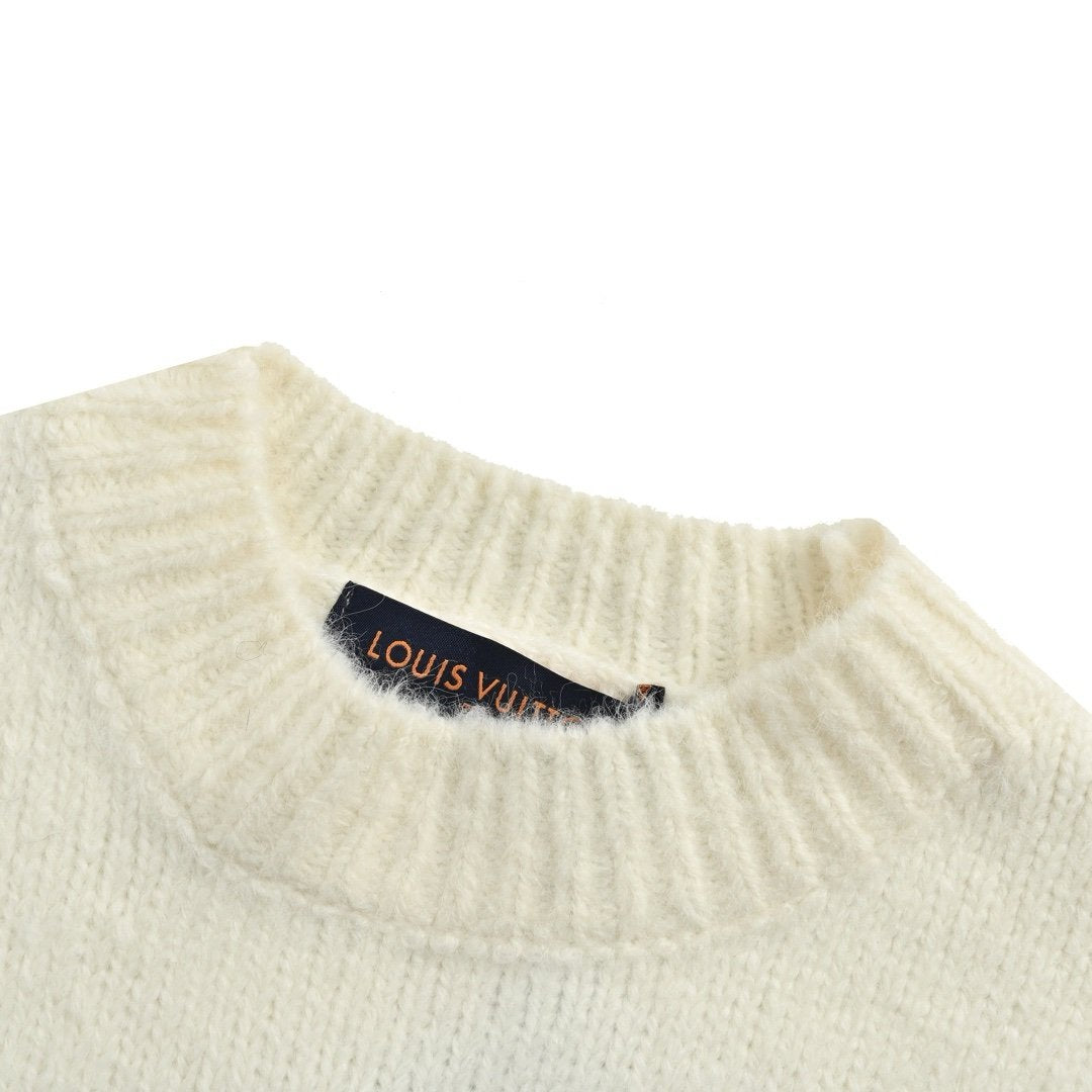 Louis Vuitton LV Intarsia Sweater White