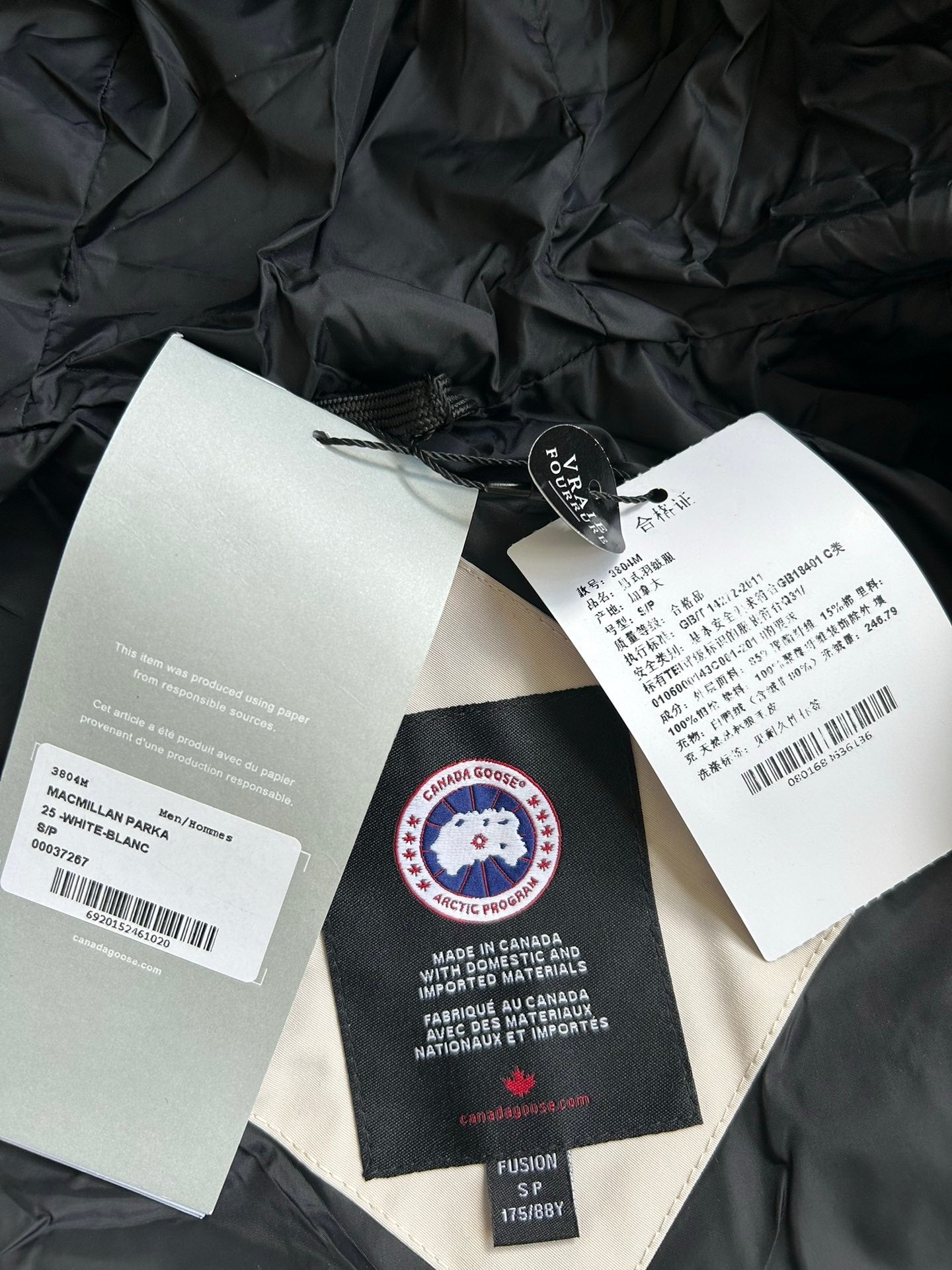 Canada Goose MacMillan White Jacket