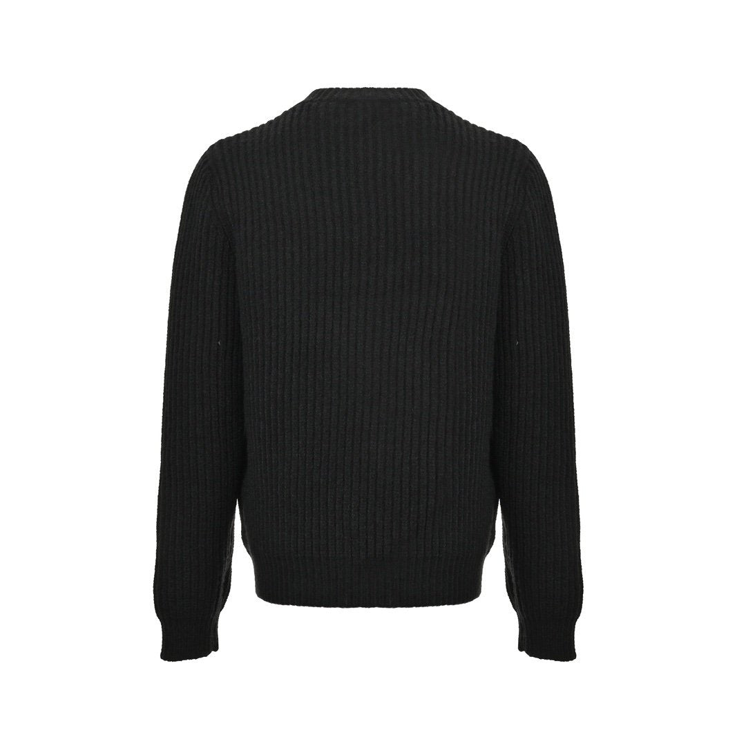 Prada Knitted Wool Cardigan Black