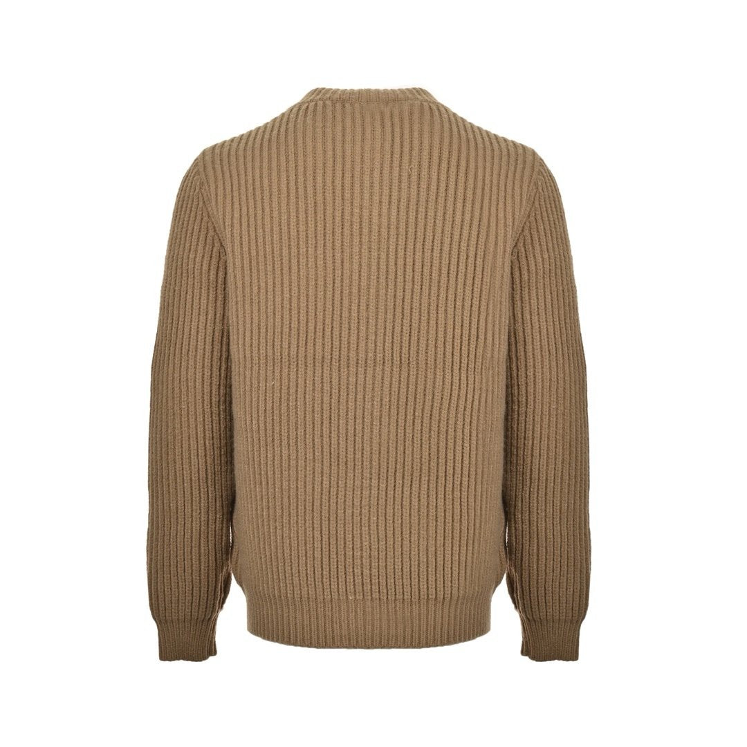 Prada Knitted Wool Cardigan Brown