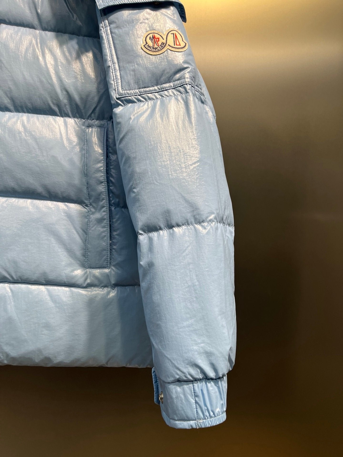 Moncler Maya 70 Hooded Down Jacket Sky Blue