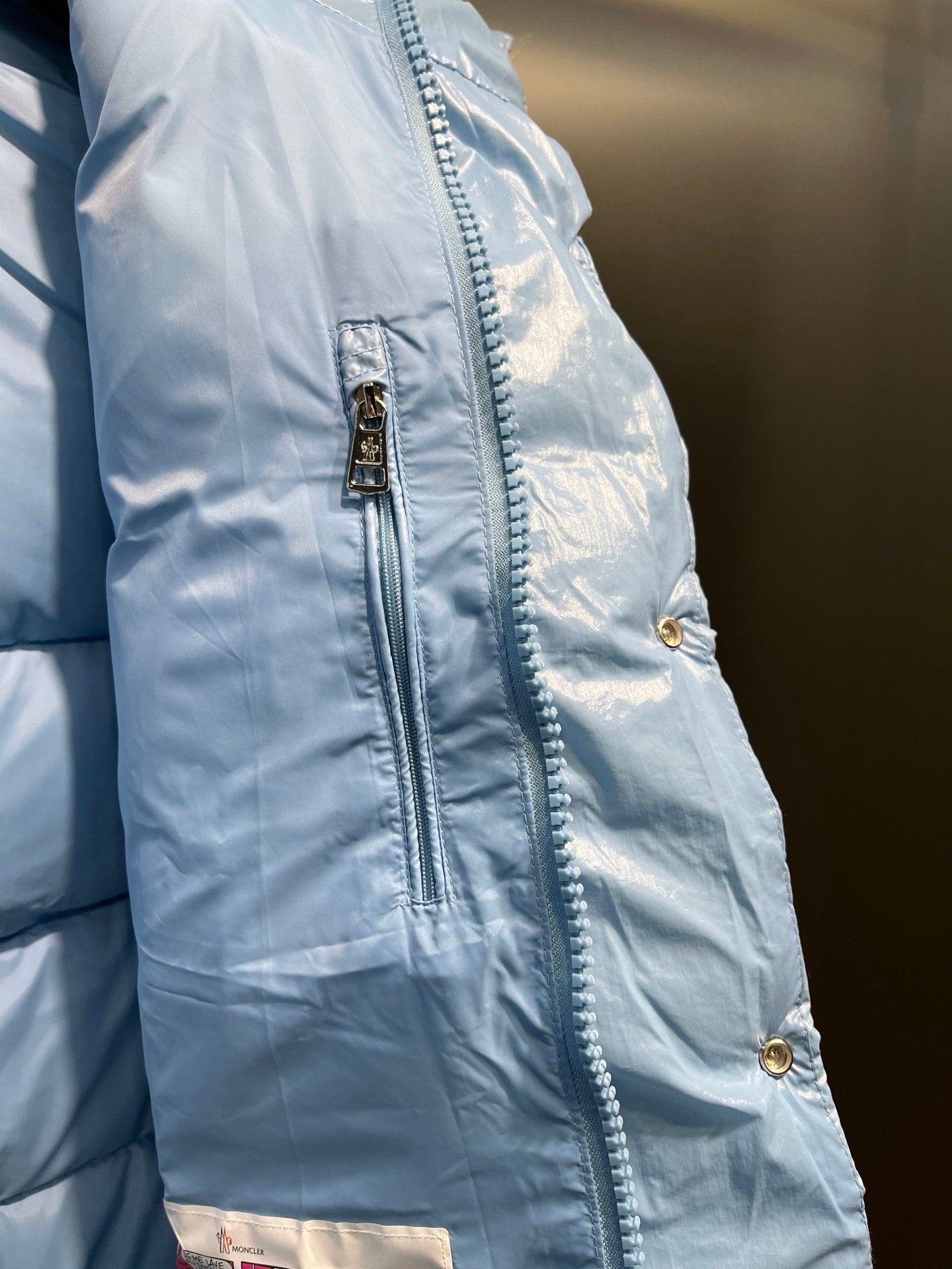 Moncler Maya 70 Hooded Down Jacket Sky Blue