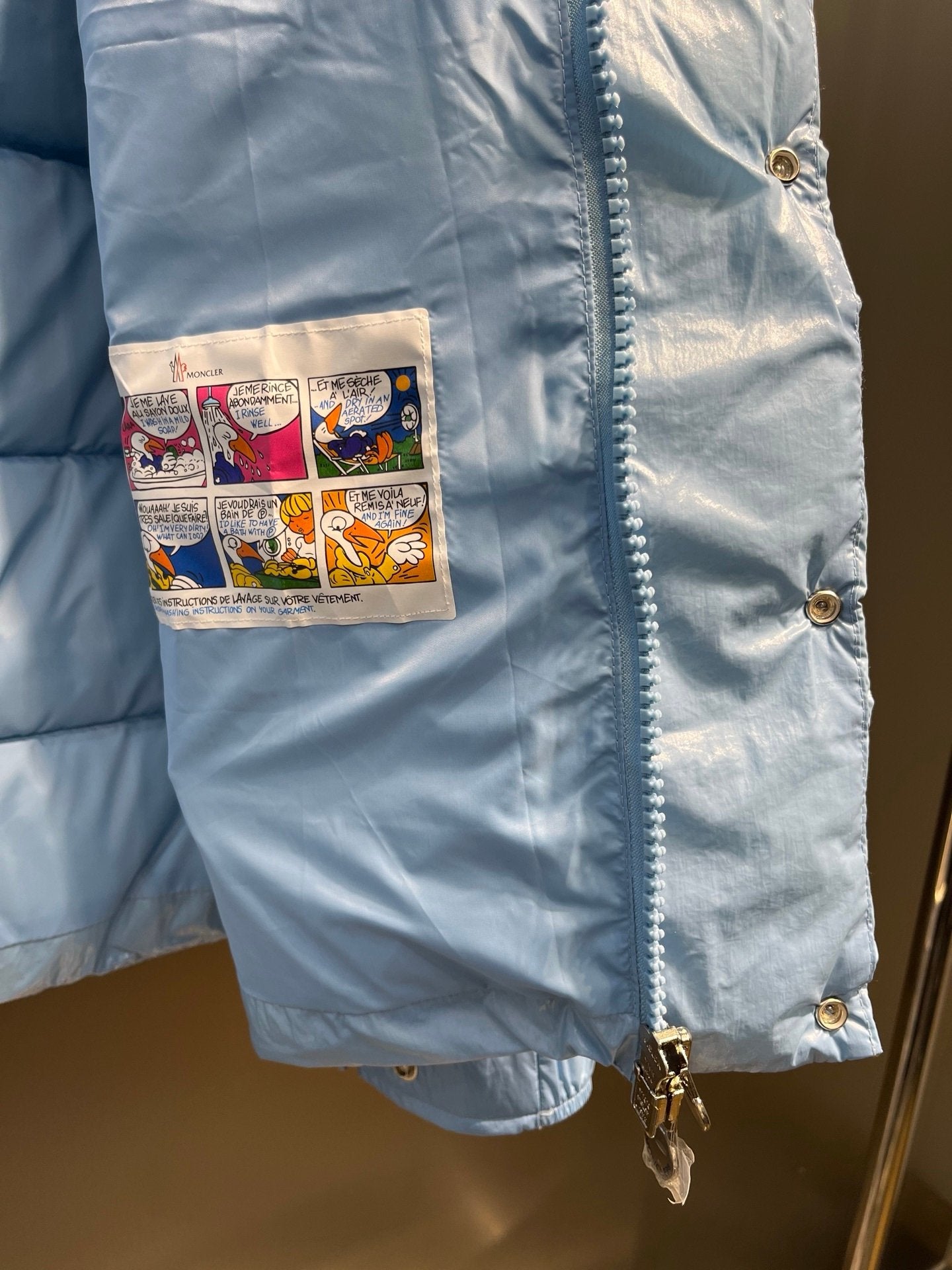 Moncler Maya 70 Hooded Down Jacket Sky Blue