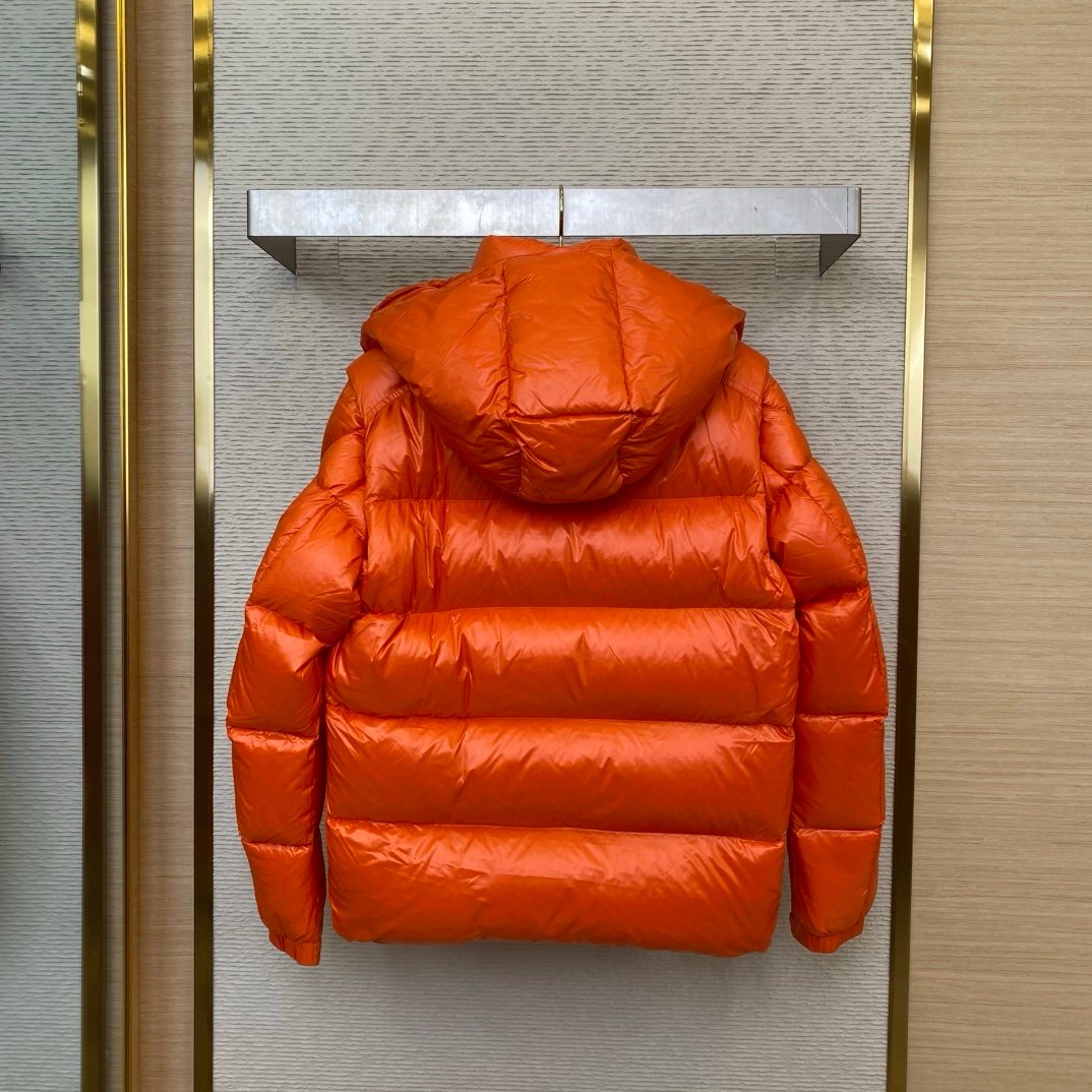 Moncler Lamentin Quilted Puffer Jacket Orange