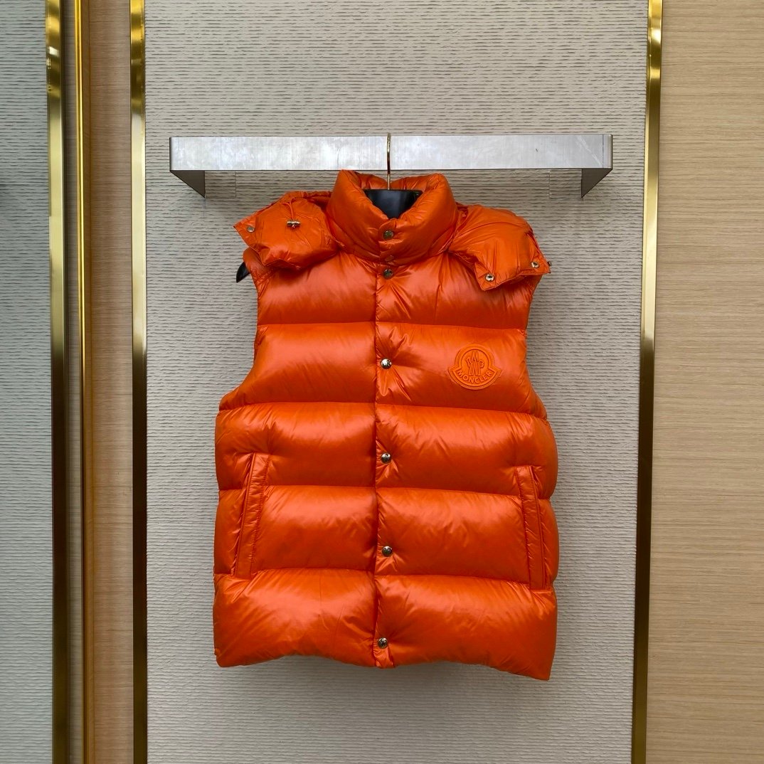 Moncler Lamentin Quilted Puffer Jacket Orange