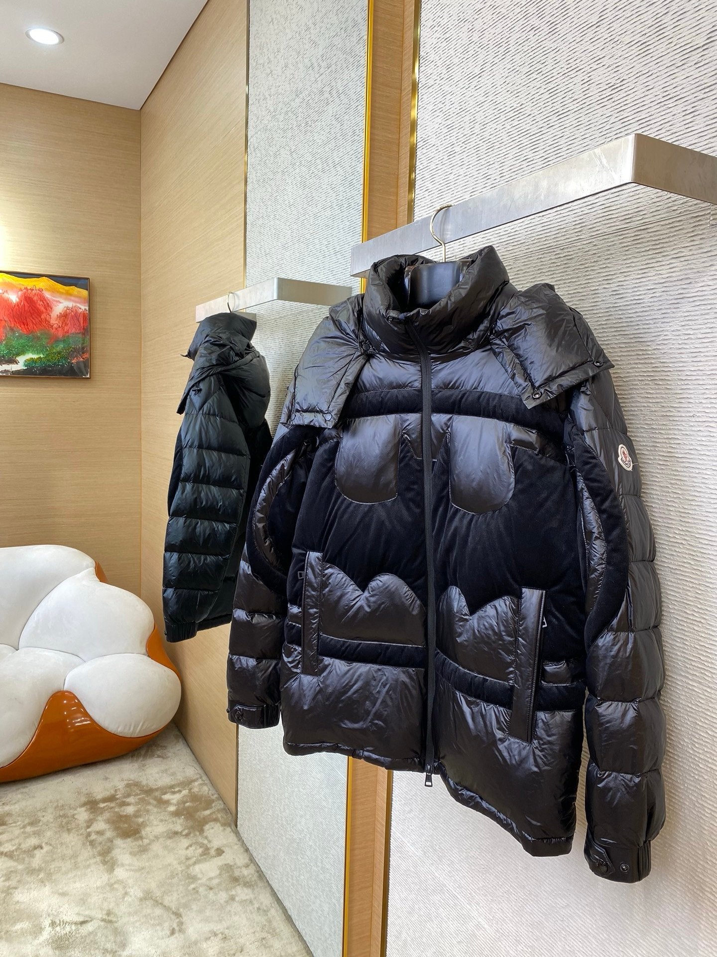Moncler Solander Batman Down Jacket Black