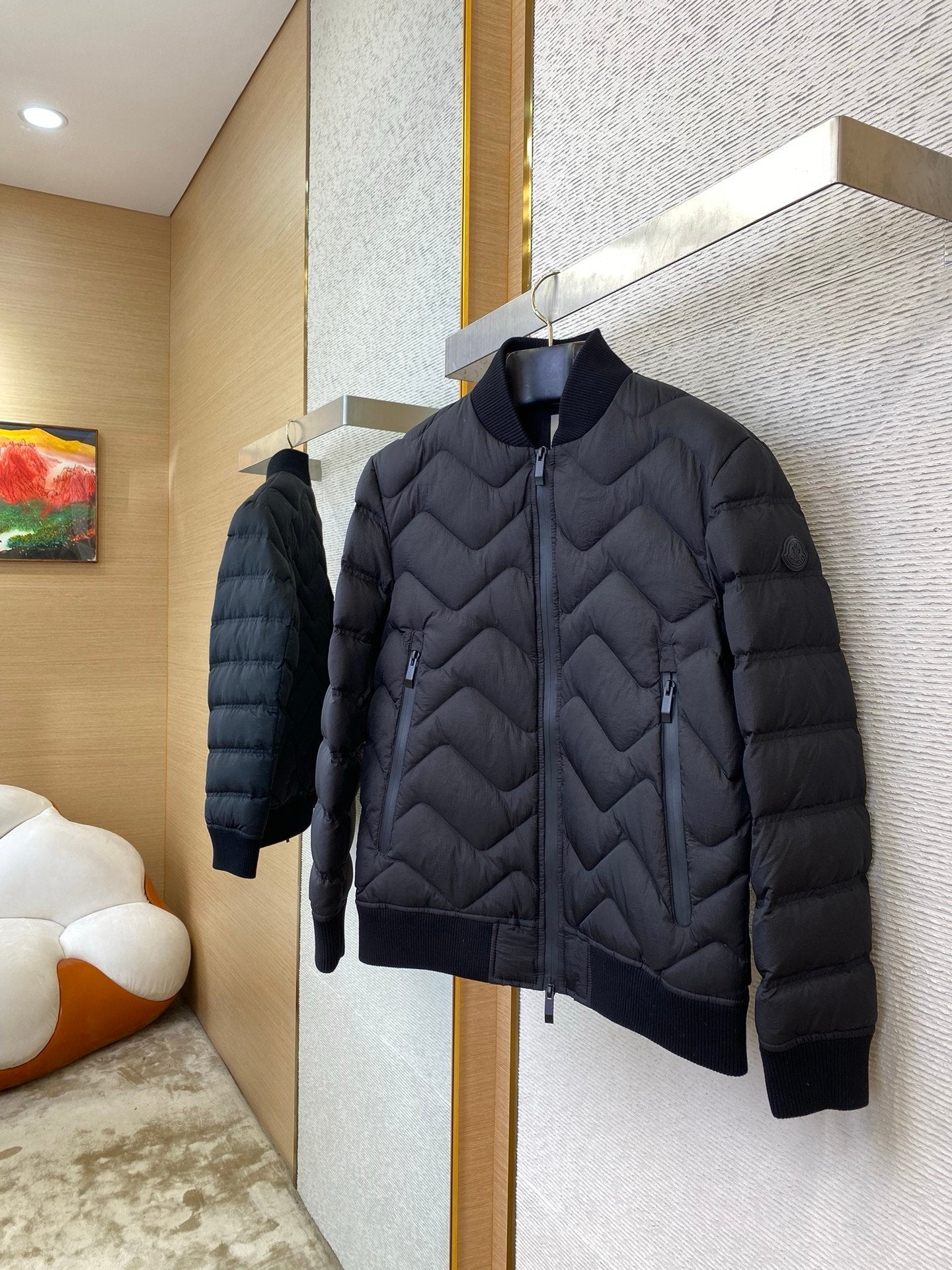 Moncler Ubac Short Down Jacket Black