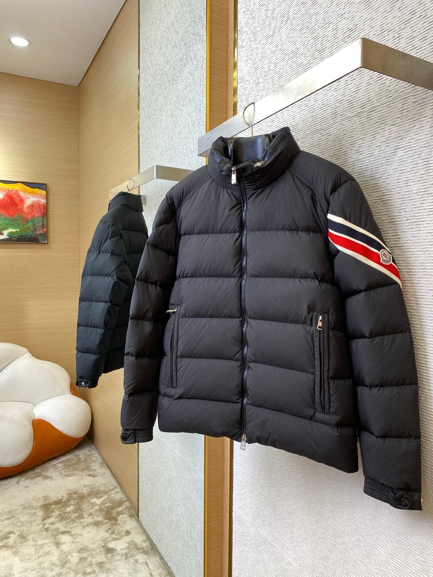 Moncler Black Solayan Down Jacket