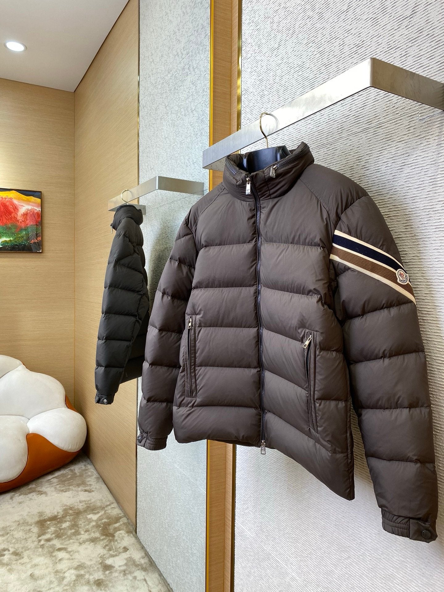 Moncler Brown Solayan Down Jacket