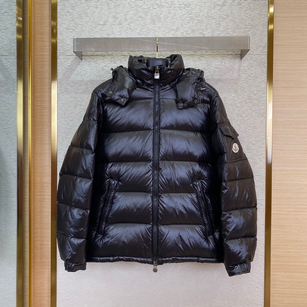 Moncler Maya  Hooded Down Jacket Black