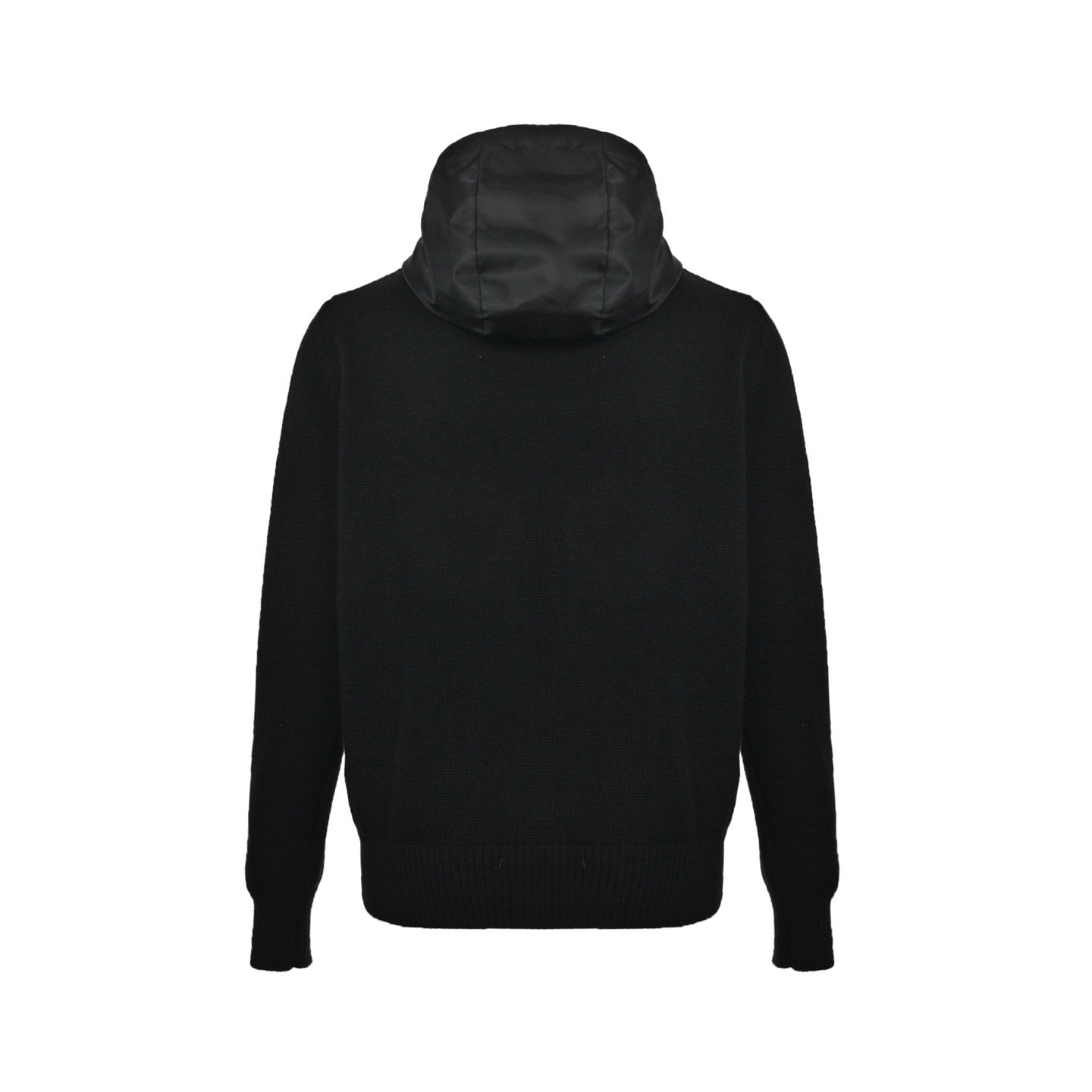 Prada Triangle Logo Hooded Jacket Black