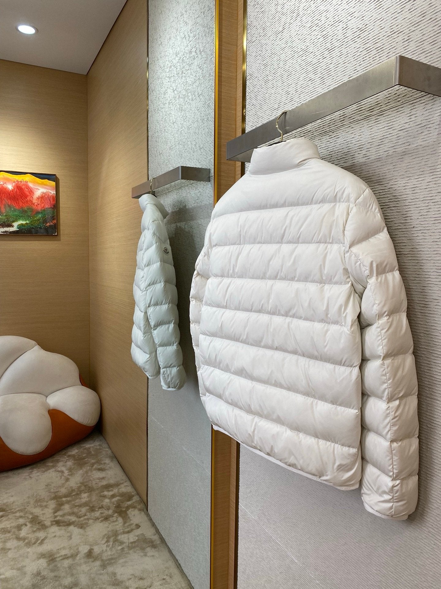 Moncler Baudinet Puffer Down Jacket White