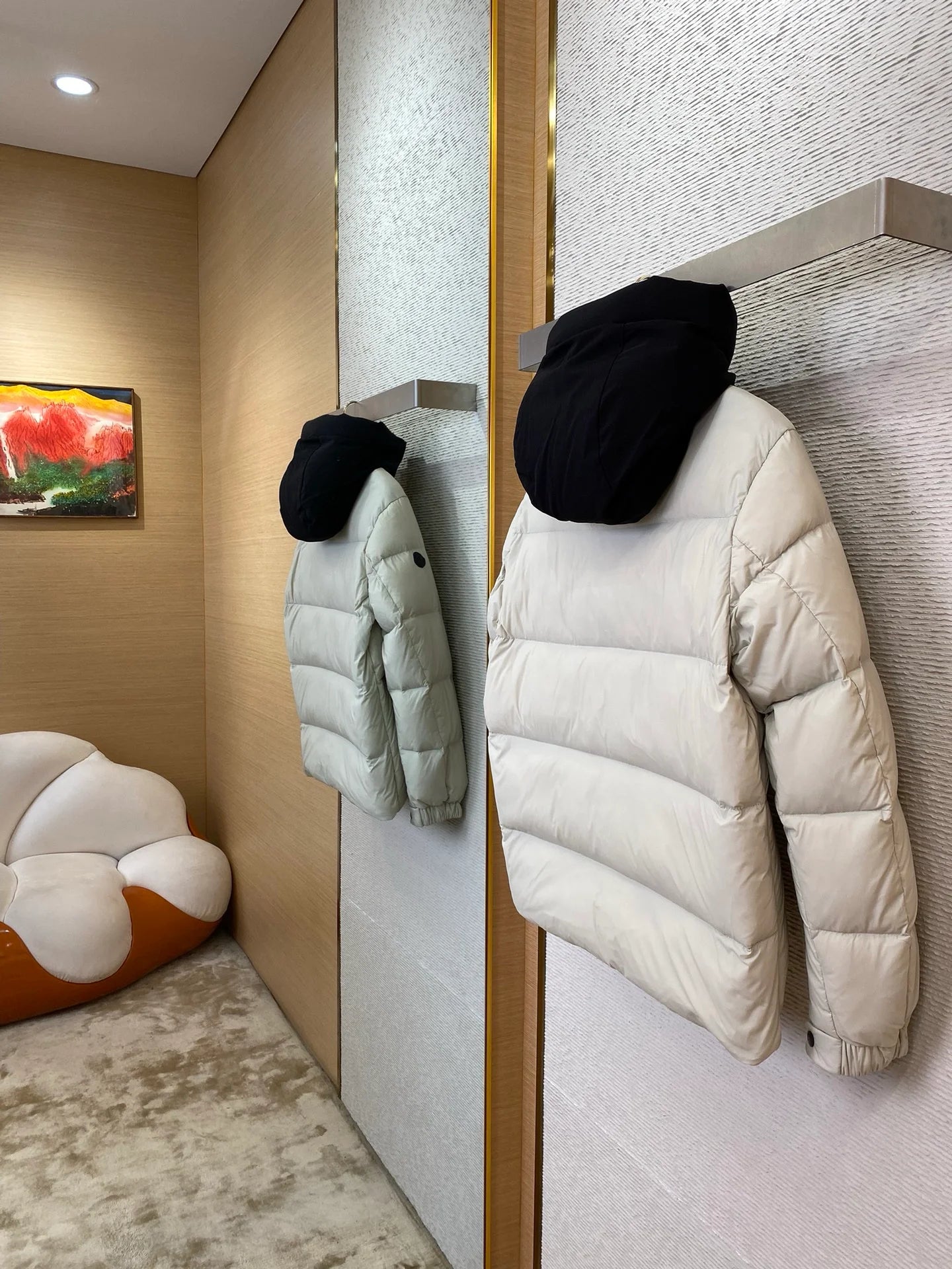 Moncler Madeira Down Jacket White/Black