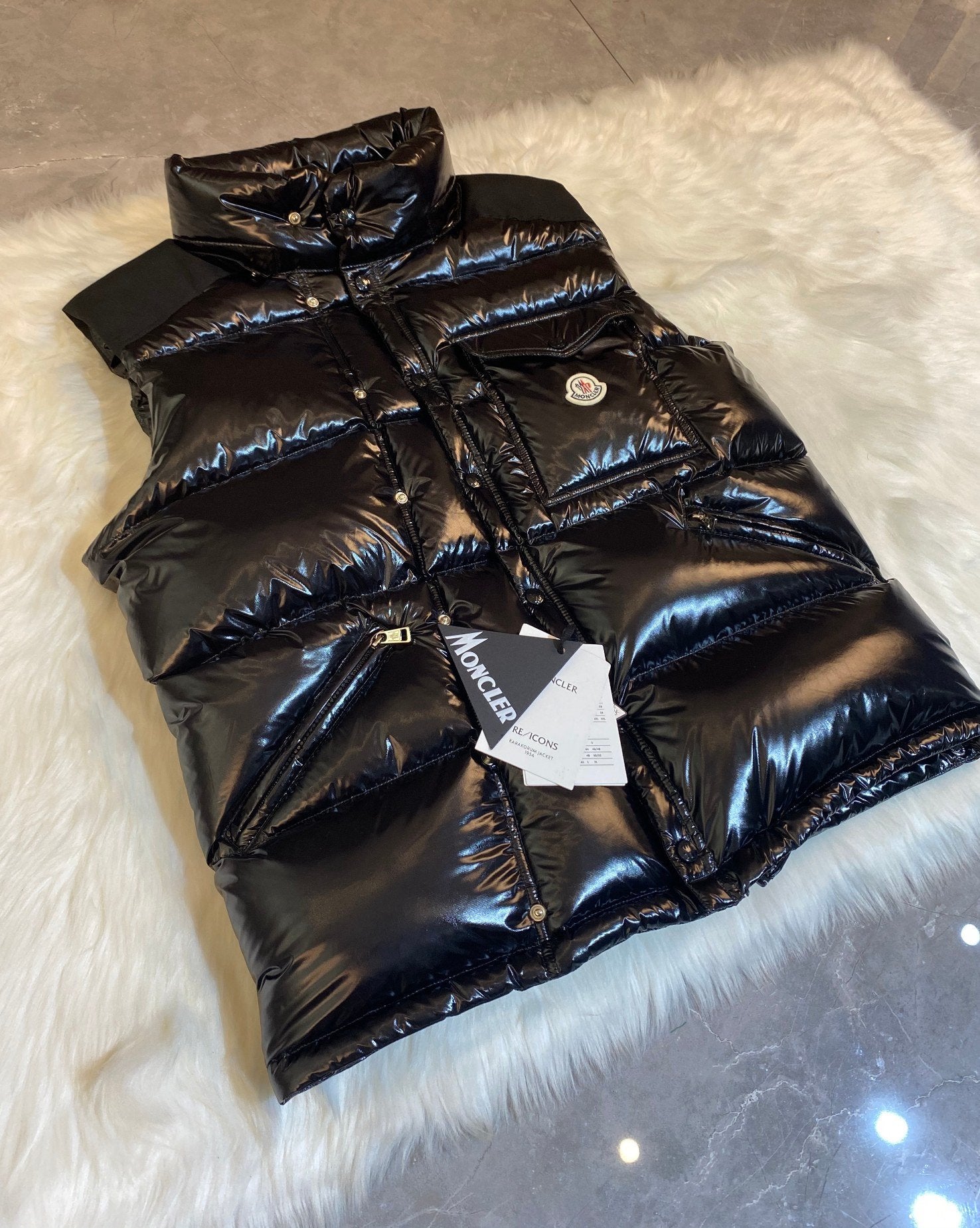 Moncler Karakorum Ripstop Hooded Down Jacket Black