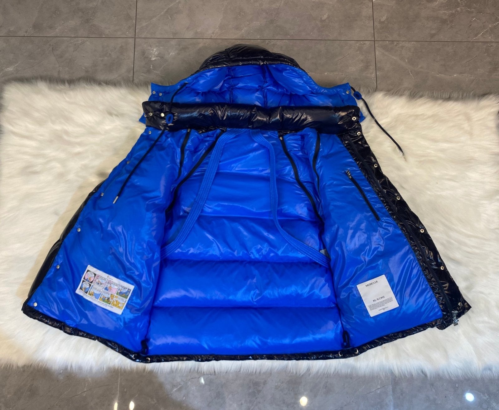 Moncler Karakorum Ripstop Hooded Down Jacket Navy Blue
