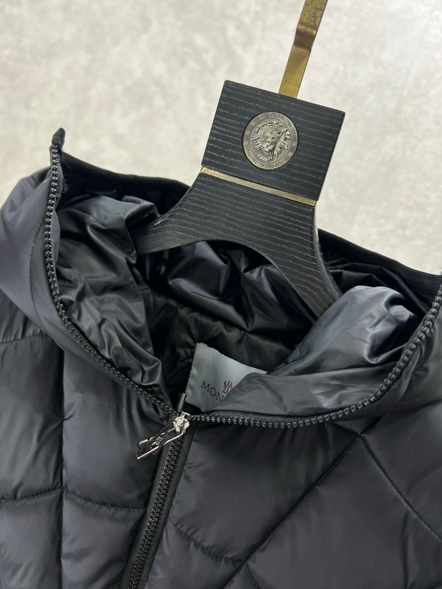Moncler Black Violier Spider-Man Short Down Jacket