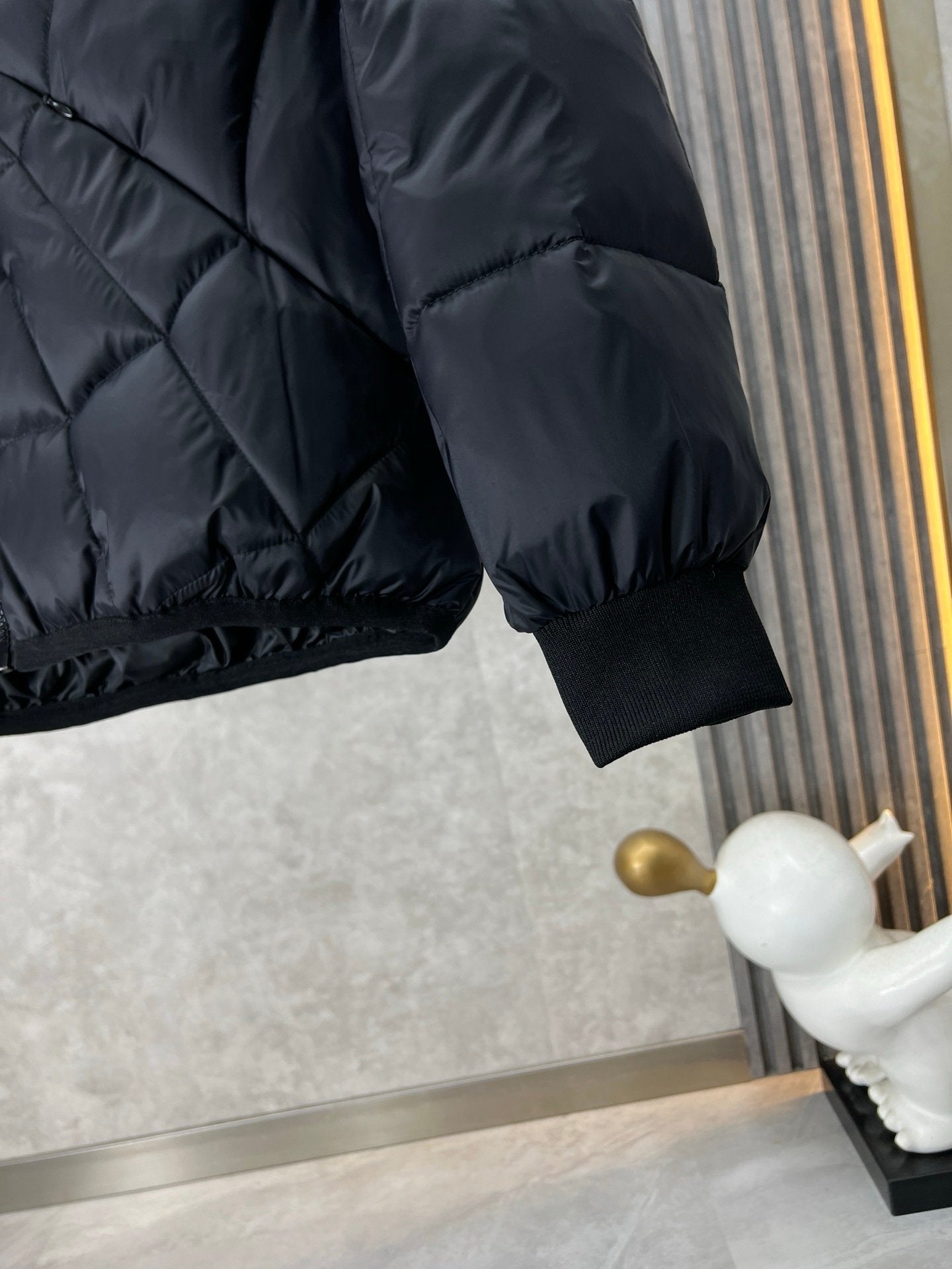 Moncler Black Violier Spider-Man Short Down Jacket