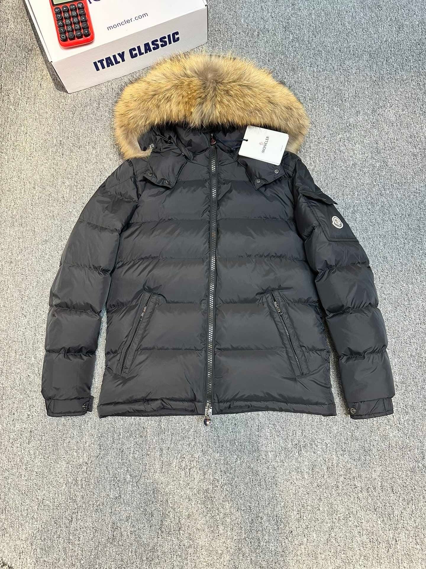 Moncler Sassiere Quilted Shell Hooded Down Jacket Black