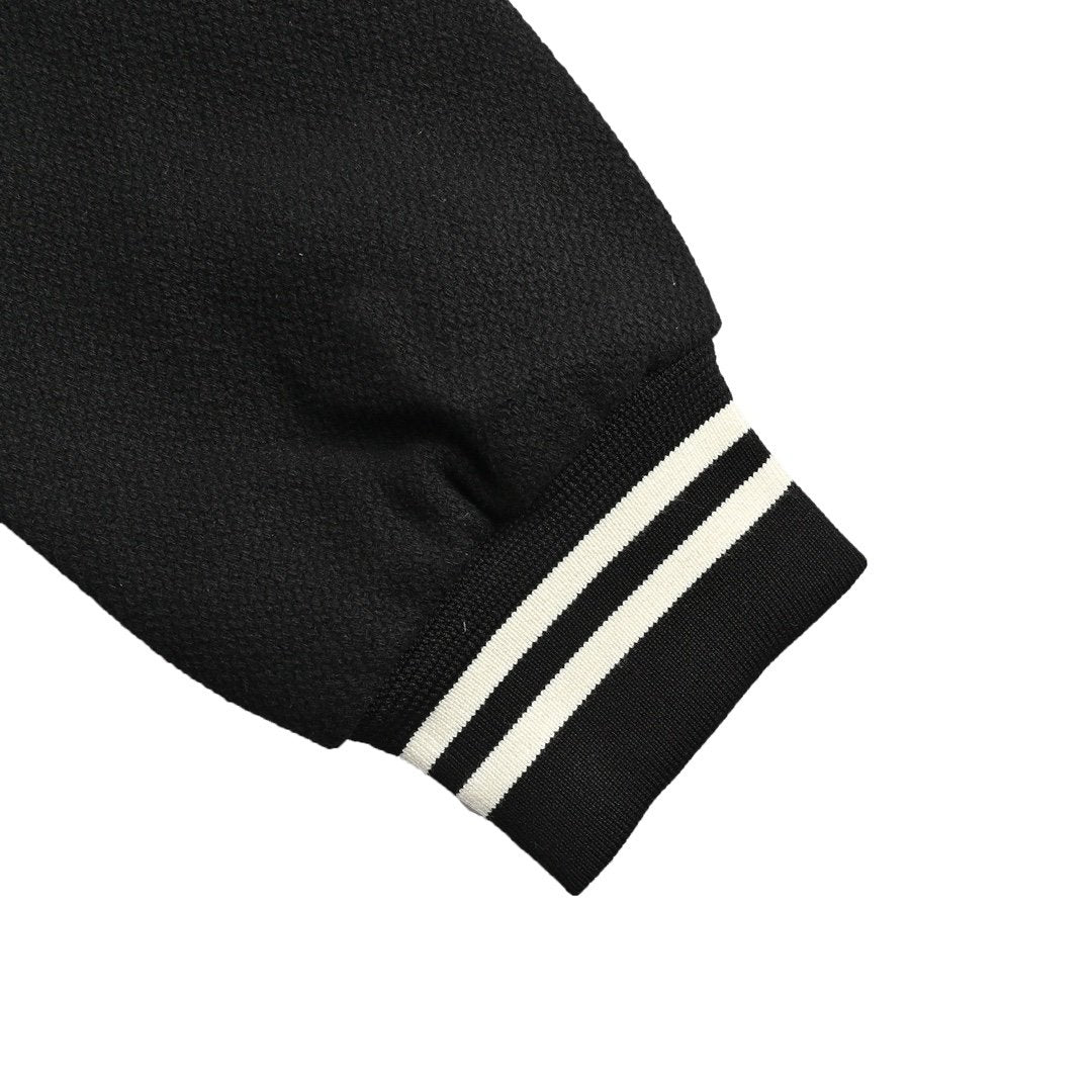 Saint Laurent Wolblend Bomber Jack Black