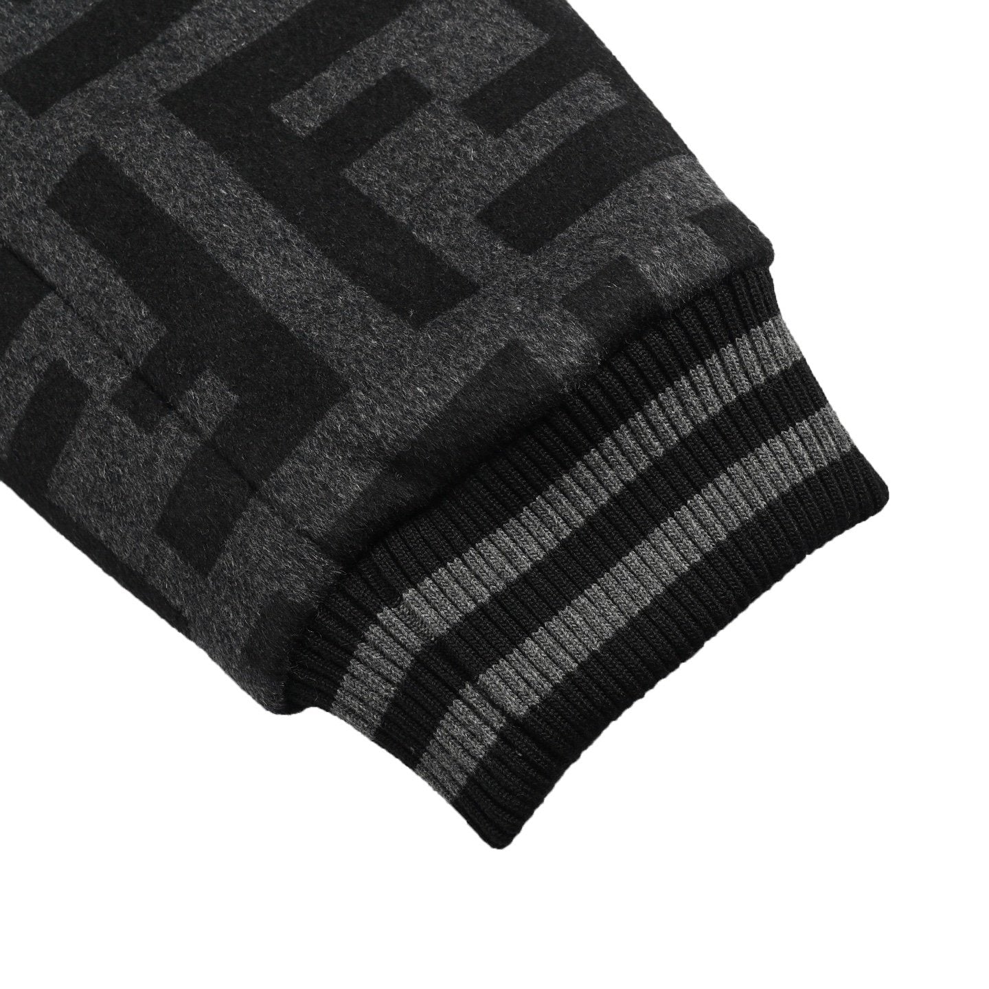 Fendi Blouson Wool Jacket Black