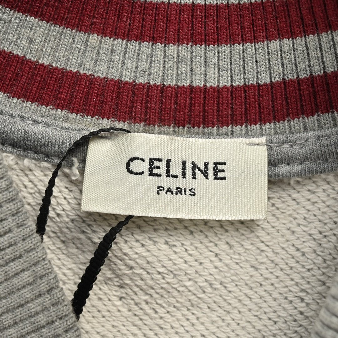 Celine Teddy College Jacket Grey