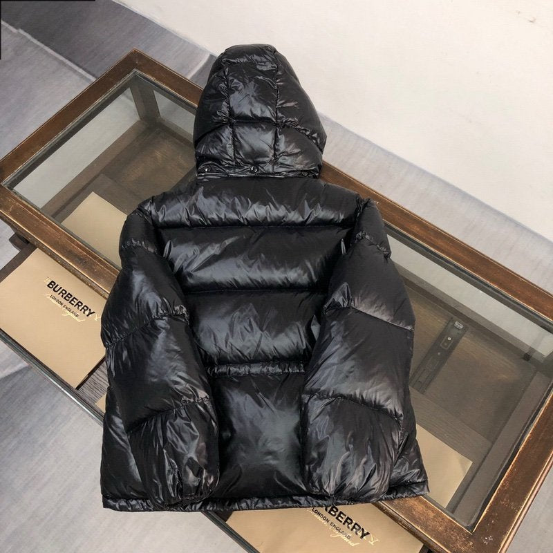 Moncler Black Abbaye Down Jacket Black/White