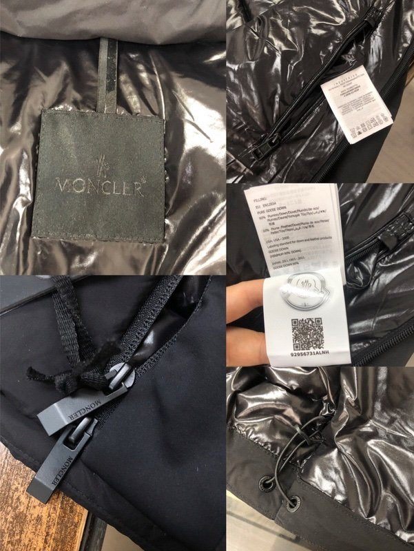 Moncler Ume Short Down Jacket Black