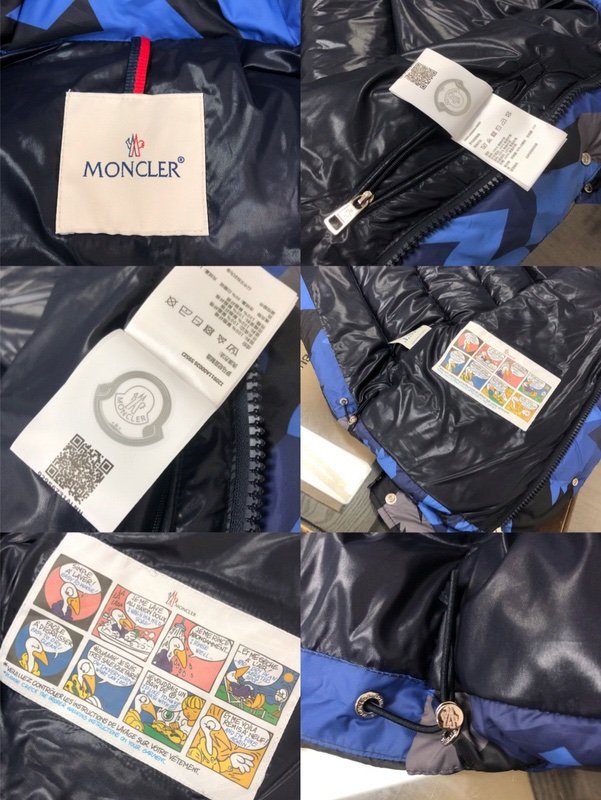 Moncler Mosa Hooded Puffer Jacket Blue