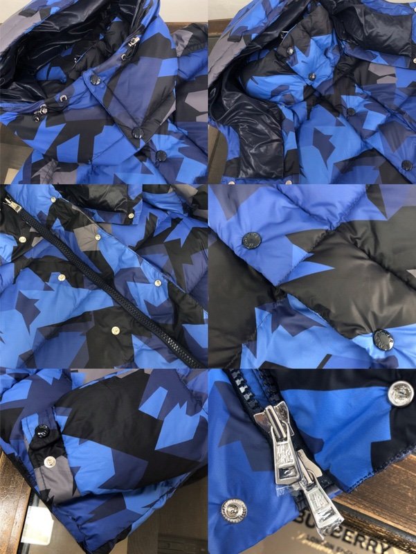 Moncler Mosa Hooded Puffer Jacket Blue